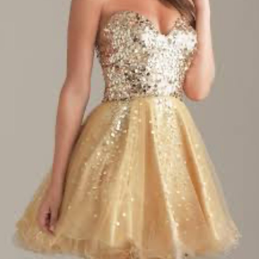 Sparkly Gold Dress